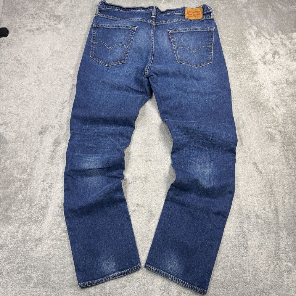Levis 511 Slim Stretch Mens Denim Jeans Whiskering Medium Wash Casual Comfort